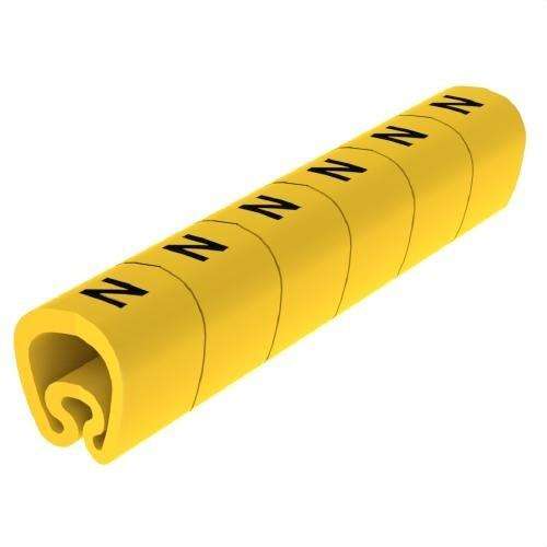 Vorgeschnittene gelbe Markierer Ø18 PVC beschichtet mit der Referenz 1813-N von der Marke UNEX