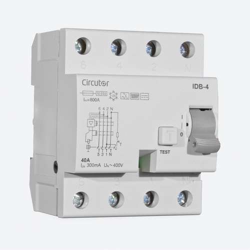 Differenzschutzschalter Typ B IDB-4 4P-40A-300 mA mit der Referenz P17222. von der Marke CIRCUTOR