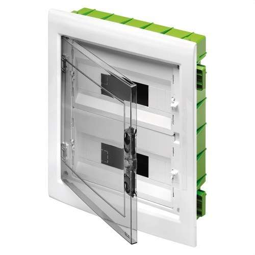 Einbauverteilerkasten mit Rauchglastür 24 Module (12x2) mit der Referenz GW40606PM von der Marke GEWISS