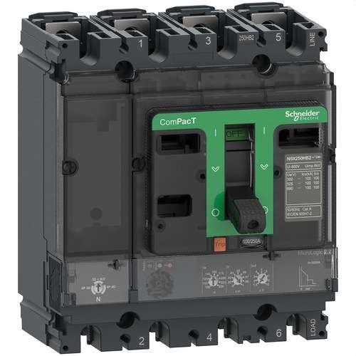 Leistungsschalter ComPacT NSX250N 50kA AC 4P4R 160A Micrologic 2.2 mit der Referenz C25N42D160 von der Marke SCHNEIDER ELECTRIC