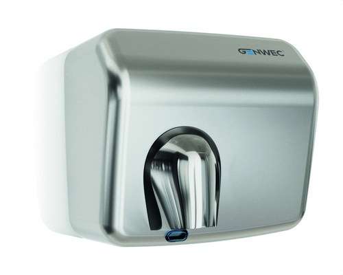 Elektronischer Sensors-Händetrockner Classicflow Edelstahl satiniert automatisch mit der Referenz GW01 25 04 01 von der Marke GENWEC
