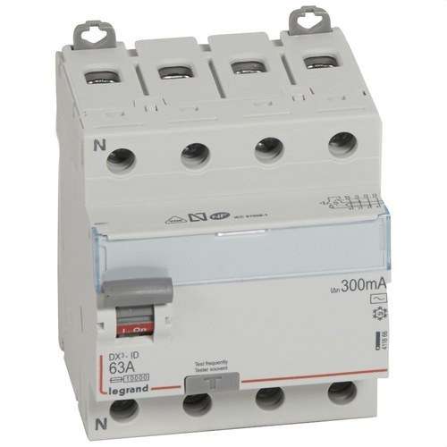 DX3 Differenzialschalter 4P 63A 300mA Klasse AC mit der Referenz 411666 von der Marke LEGRAND