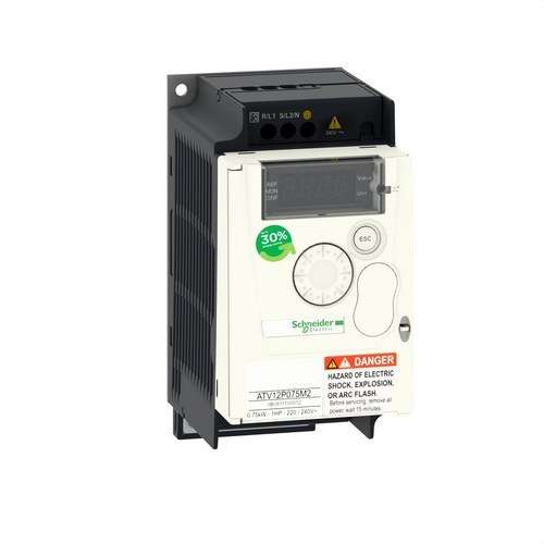 Geschwindigkeitsregler ALTIVAR-12 0,75KW 240V 1PH mit der Referenz ATV12P075M2 von der Marke SCHNEIDER ELECTRIC