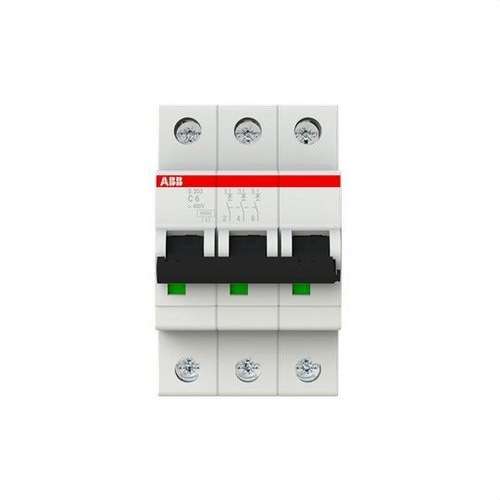 Leitungsschutzschalter S203-C6 3P 6A Charakteristik C 10kA mit der Referenz 2CDS253001R0064 von der Marke ABB
