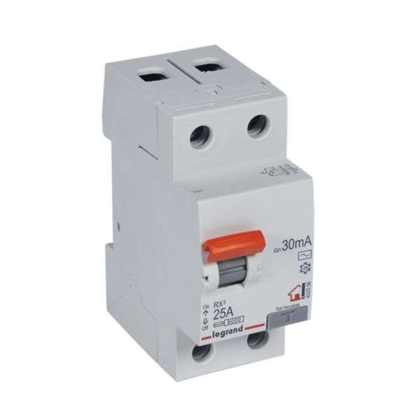 Differential RX³ - 2P - 230V~ - 30mA - 25A - Typ AC mit der Referenz 402056 von der Marke LEGRAND