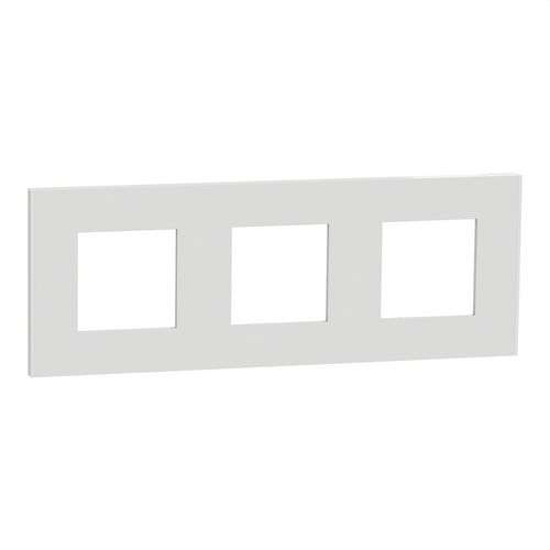 3-fach Rahmen Weiß New Unica Deco mit der Referenz NU600618 von der Marke SCHNEIDER ELECTRIC