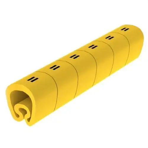 Vorgeschnittene gelbe Markierer Ø18 PVC-beschichtet mit der Referenz 1813-+ von der Marke UNEX