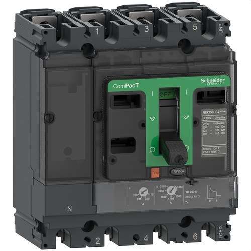 Leistungsschalter ComPacT NSX250N 50kA AC 4P4R 250A TMD mit der Referenz C25N4TM250 von der Marke SCHNEIDER ELECTRIC