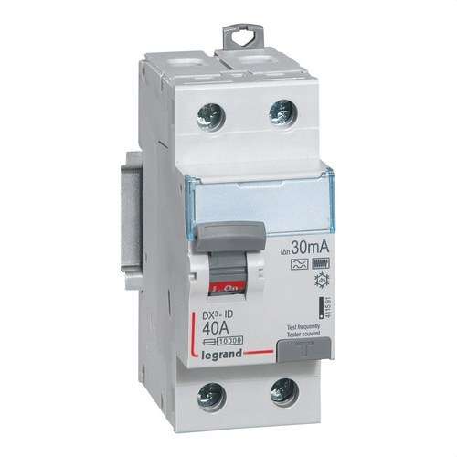 DX3 Differenzial 2P 40A 30mA Klasse HPI mit der Referenz 411591 von der Marke LEGRAND