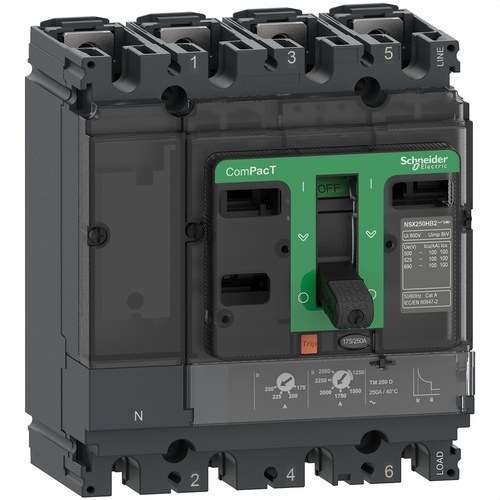 Leistungsschalter ComPacT NSX160F 36kA AC 4P3R 160A TMD mit der Referenz C16F6TM160 von der Marke SCHNEIDER ELECTRIC