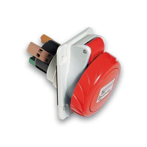 Einbau-Steckdose 32A 3P+N+TT 380-415V IP67 mit der Referenz PKY32F735 von der Marke SCHNEIDER ELECTRIC