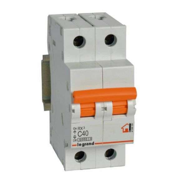 Magnetothermischer Schutzschalter RX³ - 2P - 230/400V~ - 40A - Charakteristik C mit der Referenz 419939 von der Marke LEGRAND