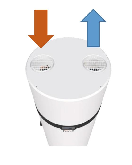 Wärmepumpe für Brauchwasser mit WLAN Ferroli EGEA TECH LT 260 Liter mit der Referenz 2CP0025F von der Marke FERROLI