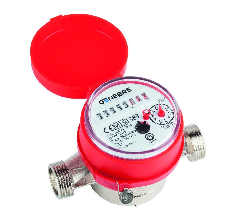 Hot Water Meter 3/4 x 3/4" DN15 with reference 6111C 05 from the brand GENEBRE