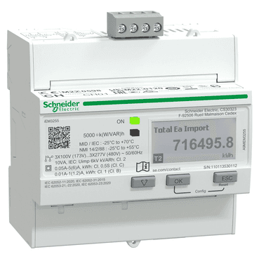 Energiezähler iem3255 x/5a c.0,5s Modbus MID mit der Referenz A9MEM3255 von der Marke SCHNEIDER ELECTRIC