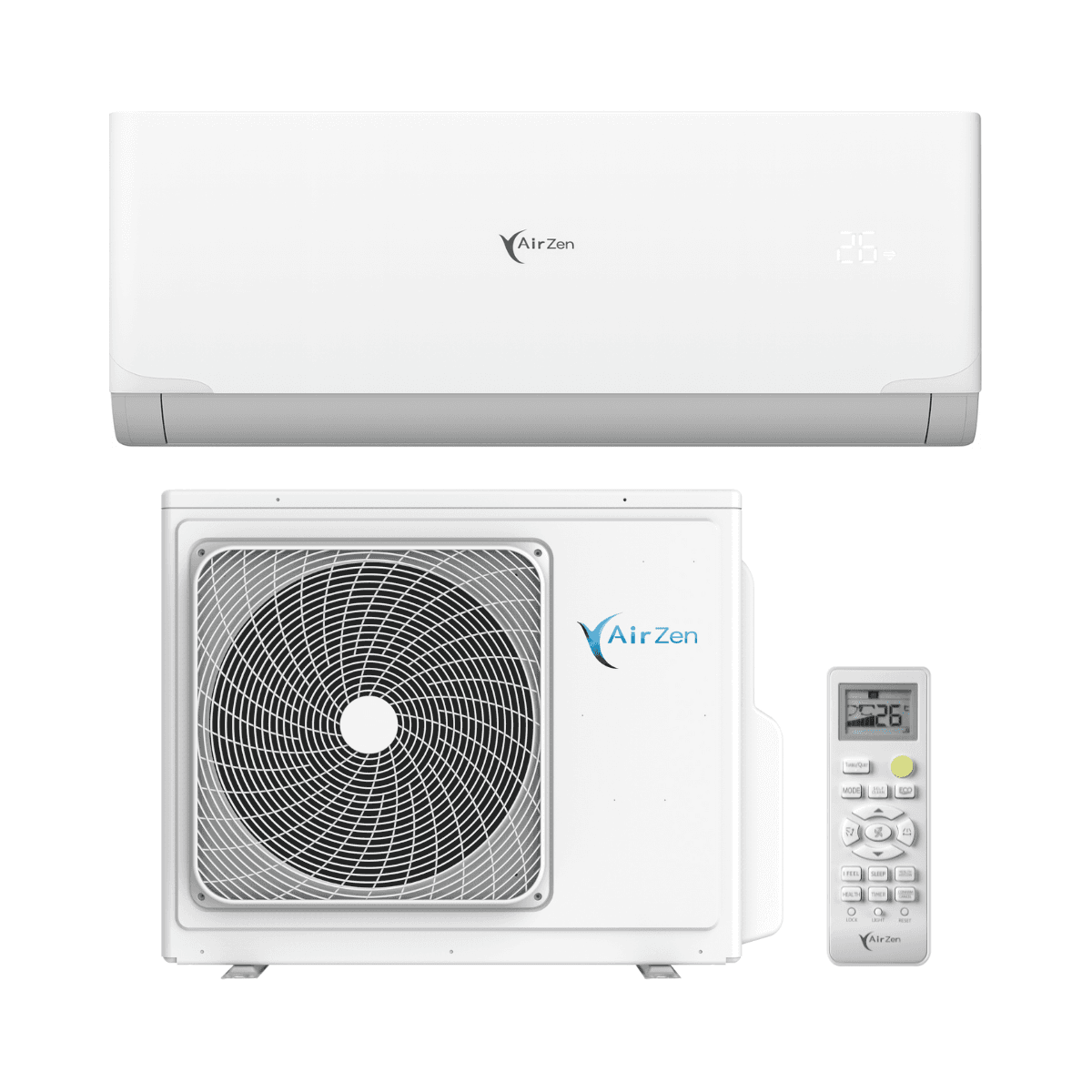 Klimaanlage mit WLAN AirZen 6,0 kW 24000 BTU mit der Referenz AZSP24 von der Marke AIRZEN