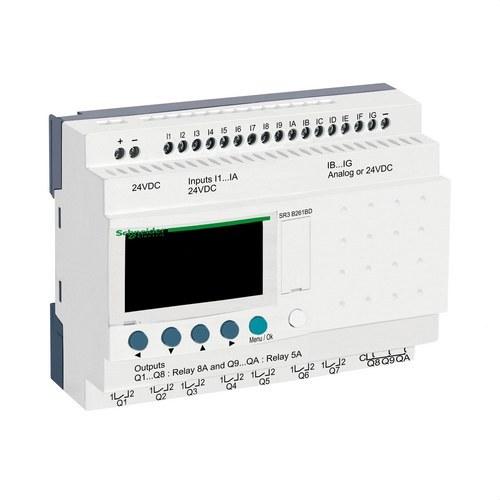 Programmierbares modulares Relais Zelio Logic 26 Eingänge/Ausgänge mit der Referenz SR3B261BD von der Marke SCHNEIDER ELECTRIC