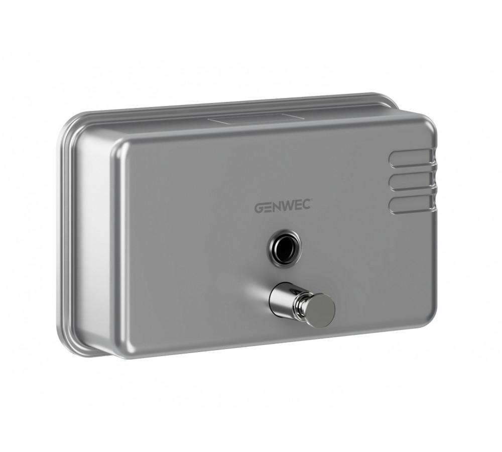 Horizontaler Seifenspender 1100ml Edelstahl 304 satiniert mit der Referenz GW04 02 04 01 von der Marke GENWEC