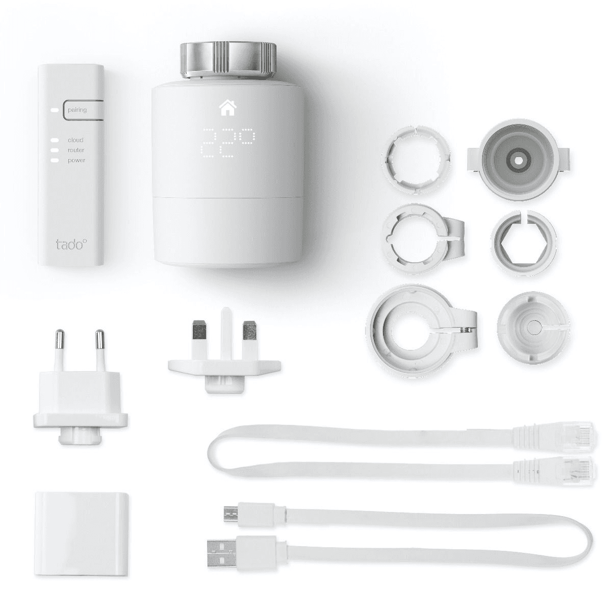 Intelligenter Thermostatkopf Tado V3+ - Starterkit mit der Referenz SRT KIT V3+ von der Marke TADO