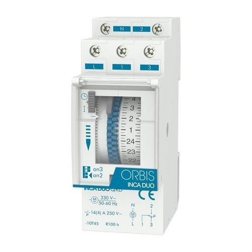 Obris INCA DUO QRD 230 V Analogue Timer Switch with reference OB330232 from the brand ORBIS