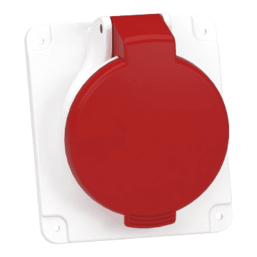 Eingebaute Steckdose geneigt 3P+N+T 16 A IP44 380 - 415 V mit der Referenz PKF16F435 von der Marke SCHNEIDER ELECTRIC