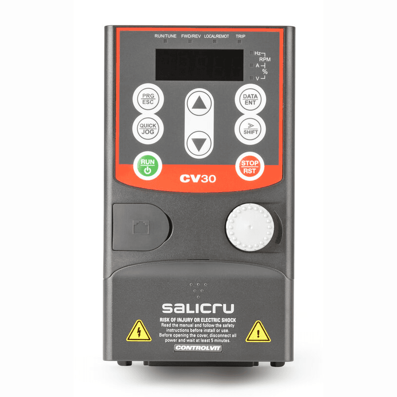 Single-phase frequency inverter 0.75 kW CV30-008-S2 with reference 6B1BA000002 from the brand SALICRU