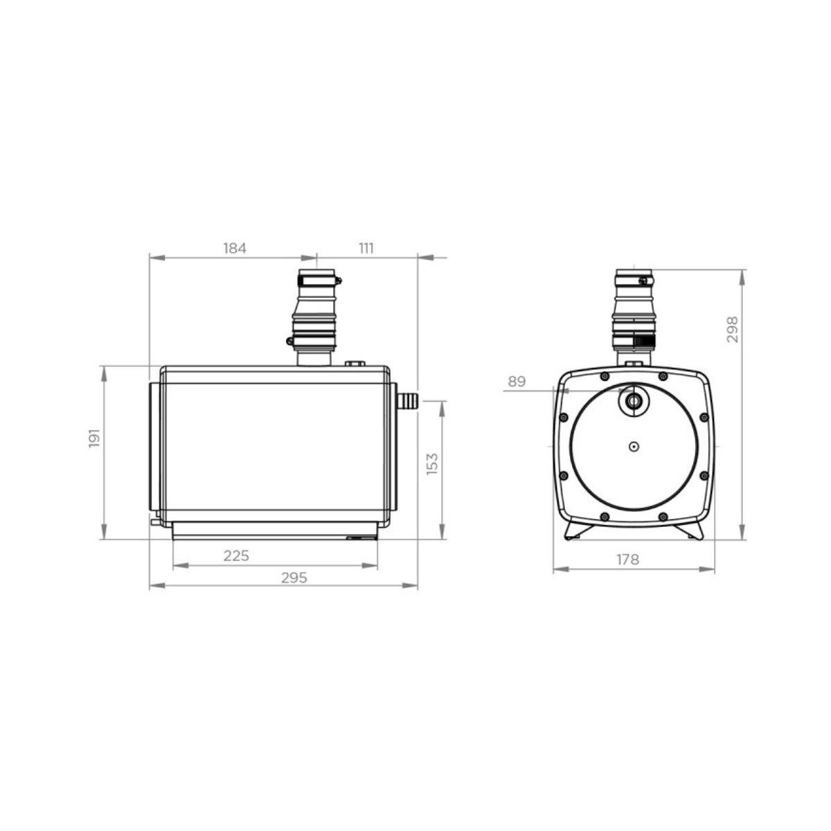 SFA Sanifloor+ 2 Wasserpumpe mit Saugheber für Dusche mit der Referenz HIFLOOR2 von der Marke SFA SANITRIT