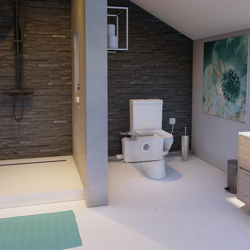 Sanitärzerkleinerer SFA SANIPLUS für stark frequentierte Komplettbäder mit der Referenz 0100300 von der Marke SFA SANITRIT