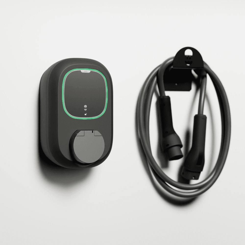 Black Wallbox Pulsar Pro Socket 7.4 kW Electric Car Charger with WiFi with reference PPR2-W-2-2-K-002 from the brand WALLBOX