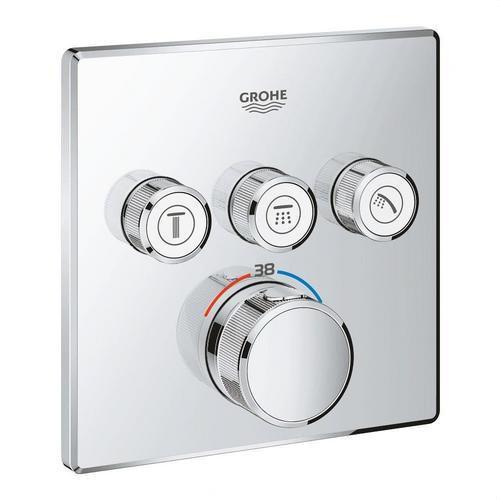 Einbauthermostat mit 3 Griffen Grohtherm SmartControl - Chrom mit der Referenz 29126000 von der Marke GROHE