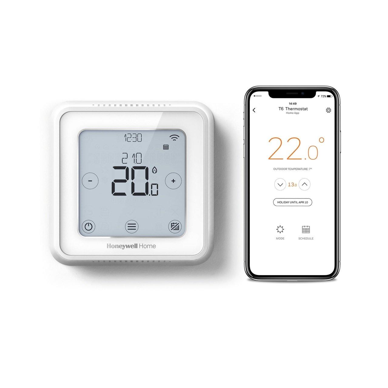 Honeywell T6 Wired Smart Wall Thermostat White with reference Y6H910WF4032 from the brand RESIDEO