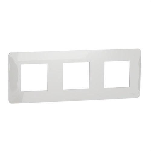 White Polar 3-Element Frame New Unica Studio with reference NU200618 from the brand SCHNEIDER ELECTRIC