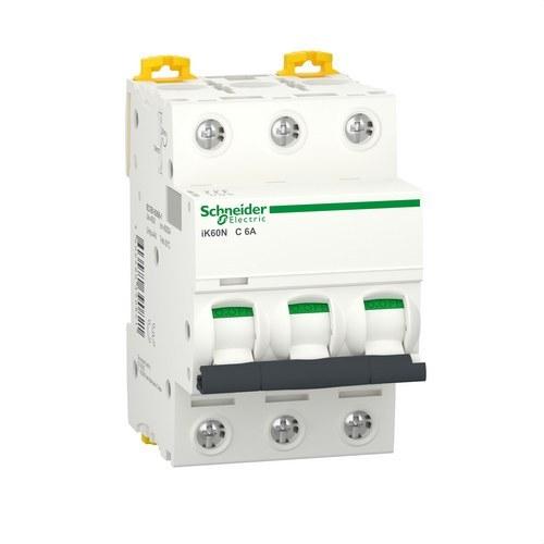 Leistungsschalter IK60N 3P 6A Charakteristik C mit der Referenz A9K17306 von der Marke SCHNEIDER ELECTRIC