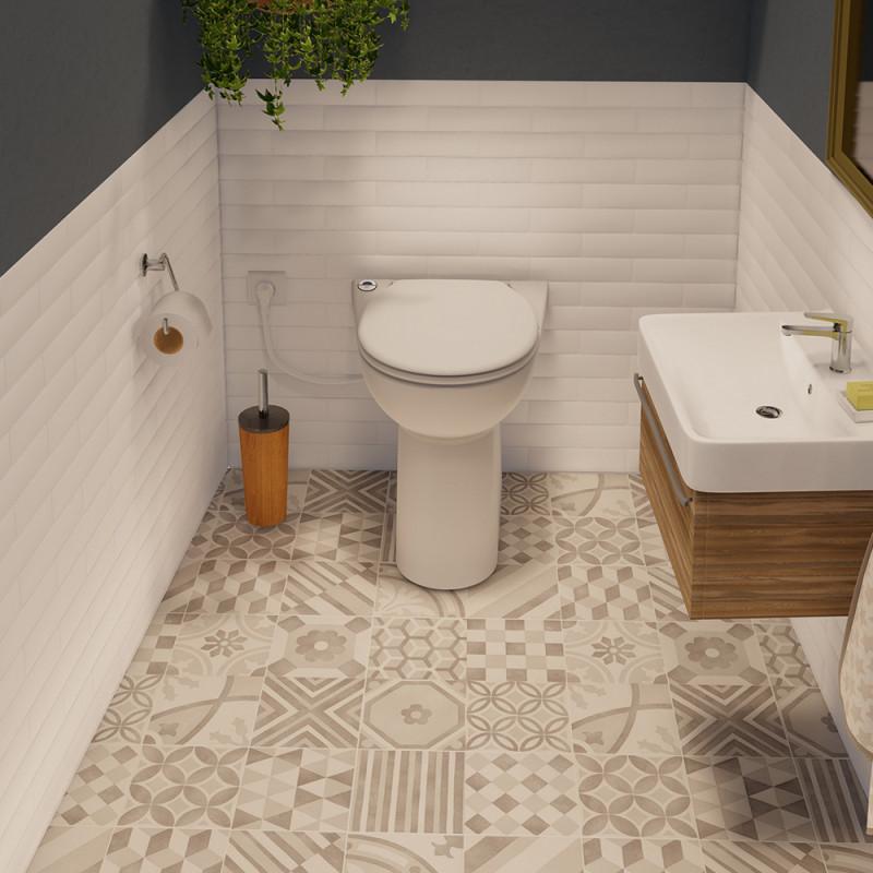 WC mit Zerkleinerer SFA SANICOMPACT C43 mit der Referenz 0100804 von der Marke SFA SANITRIT