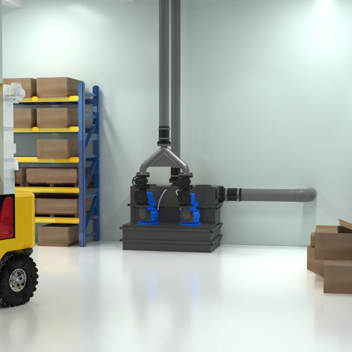 Dreiphasige Pumpstation SFA Sanicubic 2 SC7.5 T mit der Referenz 04CUB2SC75T von der Marke SFA SANITRIT