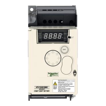 Speed Drive Altivar ATV12 0.37kW 0.55hp 200..240V 1ph with Heat Sink with reference ATV12H037M2 from the brand SCHNEIDER ELECTRIC