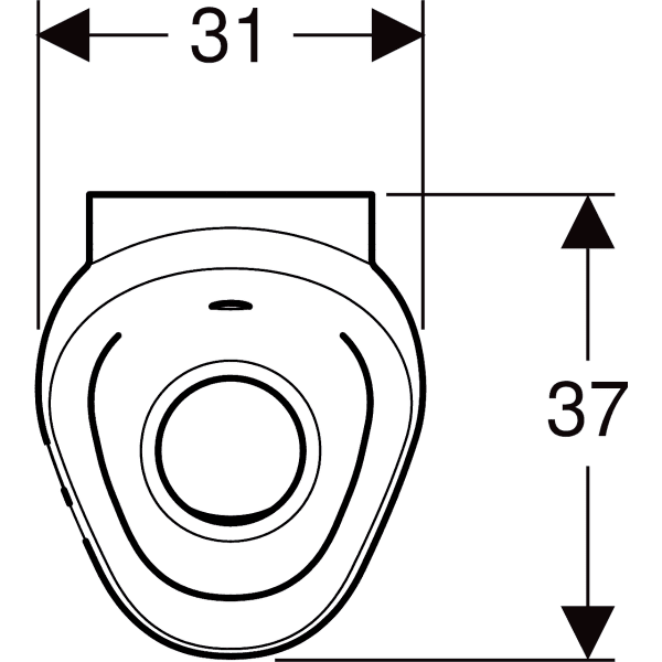 Geberit Preda Urinal with Integrated Mains Flushing System with reference 116.072.00.1 from the brand GEBERIT