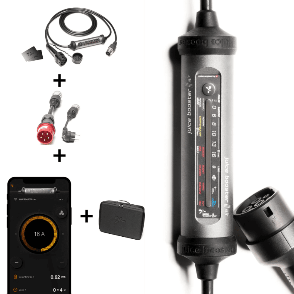 Tragbares Ladegerät Elektroauto Juice Booster 3 air Basic Set