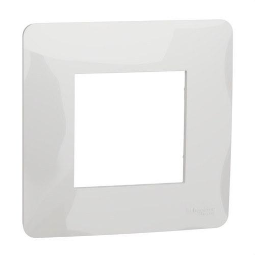 1-gang frame polar white New Unica Studio with reference NU200218 from the brand SCHNEIDER ELECTRIC