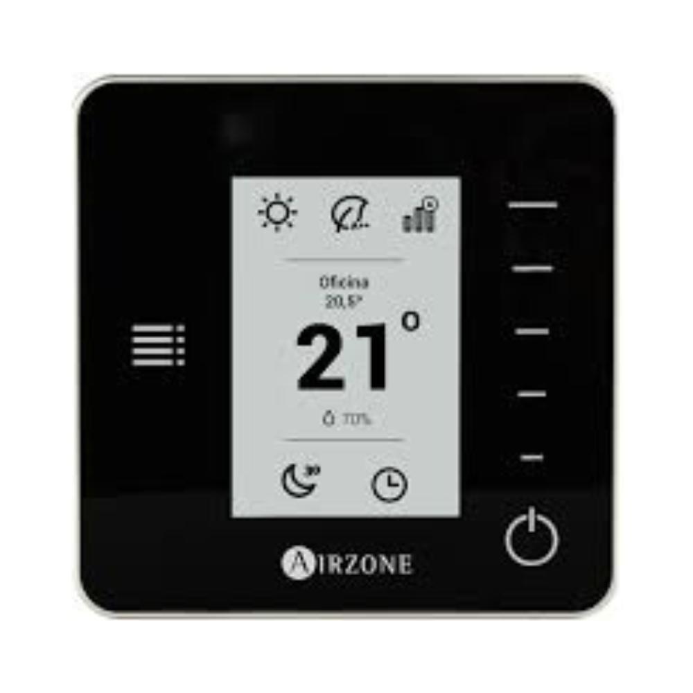 Monochromes Funkthermostat AirZone Think schwarz mit der Referenz AZDI6THINKRB von der Marke AIRZONE