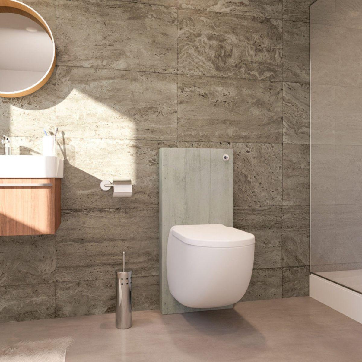 Complete Solution for Wall-Hung Toilet with Grinder SFA Sanicompact Comfort Style - Cement Gray with reference C72LVCPLUSACG from the brand SFA SANITRIT