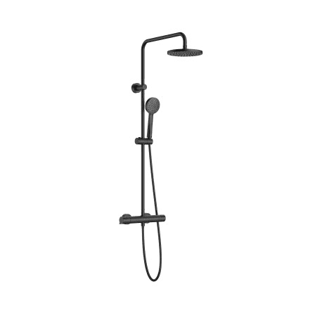 Thermostatische Duschsäule matt schwarz Roca T-Basic