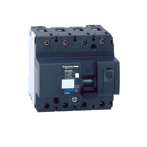 Leistungsschalter NG125N 4P 80A Kurve C mit der Referenz 18658 von der Marke SCHNEIDER ELECTRIC