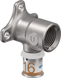 Anschlussschraubwinkel M 16-Rp1/2"FT Uponor S-Press PLUS mit der Referenz 1070639 von der Marke UPONOR