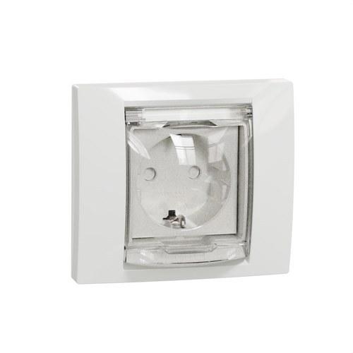 Schuko Socket Base IP44 New Unica Polar with reference NU003718 from the brand SCHNEIDER ELECTRIC