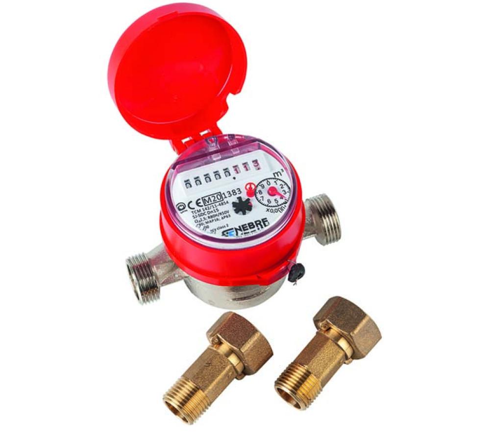Hot Water Meter 3/4 x 3/4" DN15 with reference 6111C 05 from the brand GENEBRE