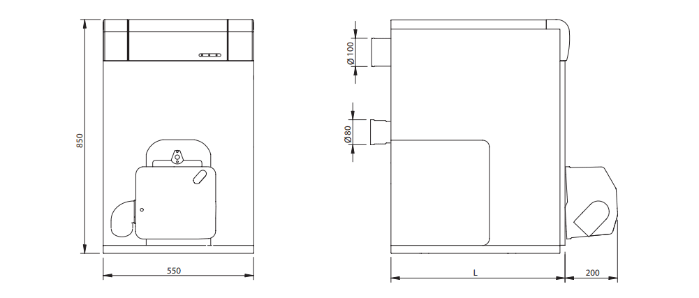 Domusa JAKA 20 HFD CONDENS Öl-Brennwertkessel mit 19 kW mit der Referenz TJAK000071 von der Marke DOMUSA