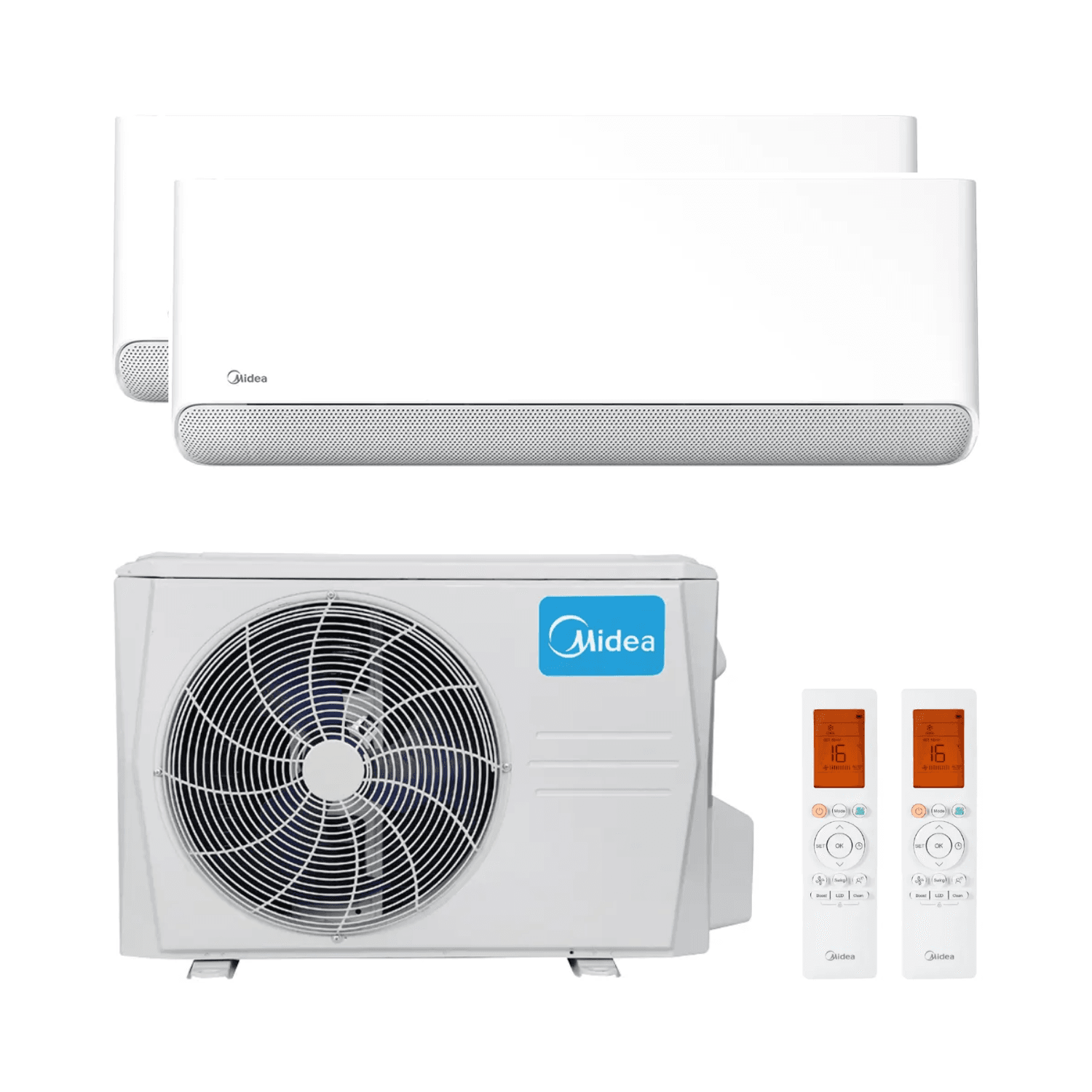 Klimaanlage 2x1 mit WLAN Midea Breezeless E 2,6 kW 9000 BTU mit der Referenz BREEZELESS09+09 von der Marke MIDEA