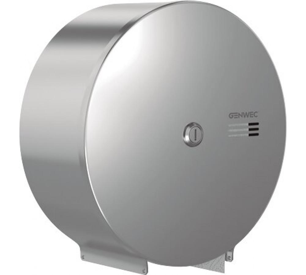 Jumbo-Papierhandtuchspender aus Edelstahl 304 satiniert mit der Referenz GW03 02 04 01 von der Marke GENWEC