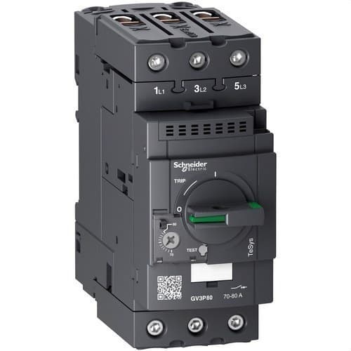 Motorschutzschalter TeSys GV3 3P 70-80A EverLink mit der Referenz GV3P80 von der Marke SCHNEIDER ELECTRIC